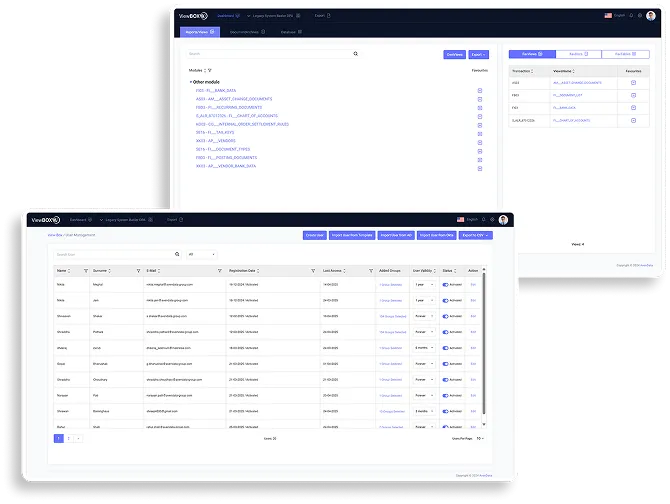 Casos de uso de ViewBox: archivado de sistemas ERP, CRM, nóminas y ECM heredados