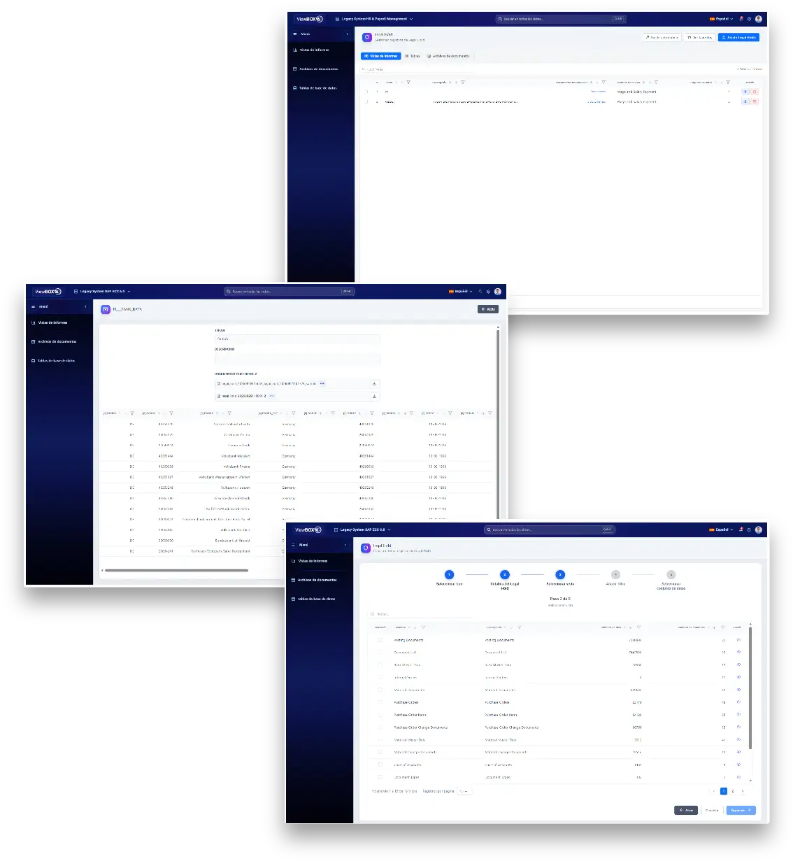 Registro de auditoría de ViewBox con accesos y acciones de usuarios