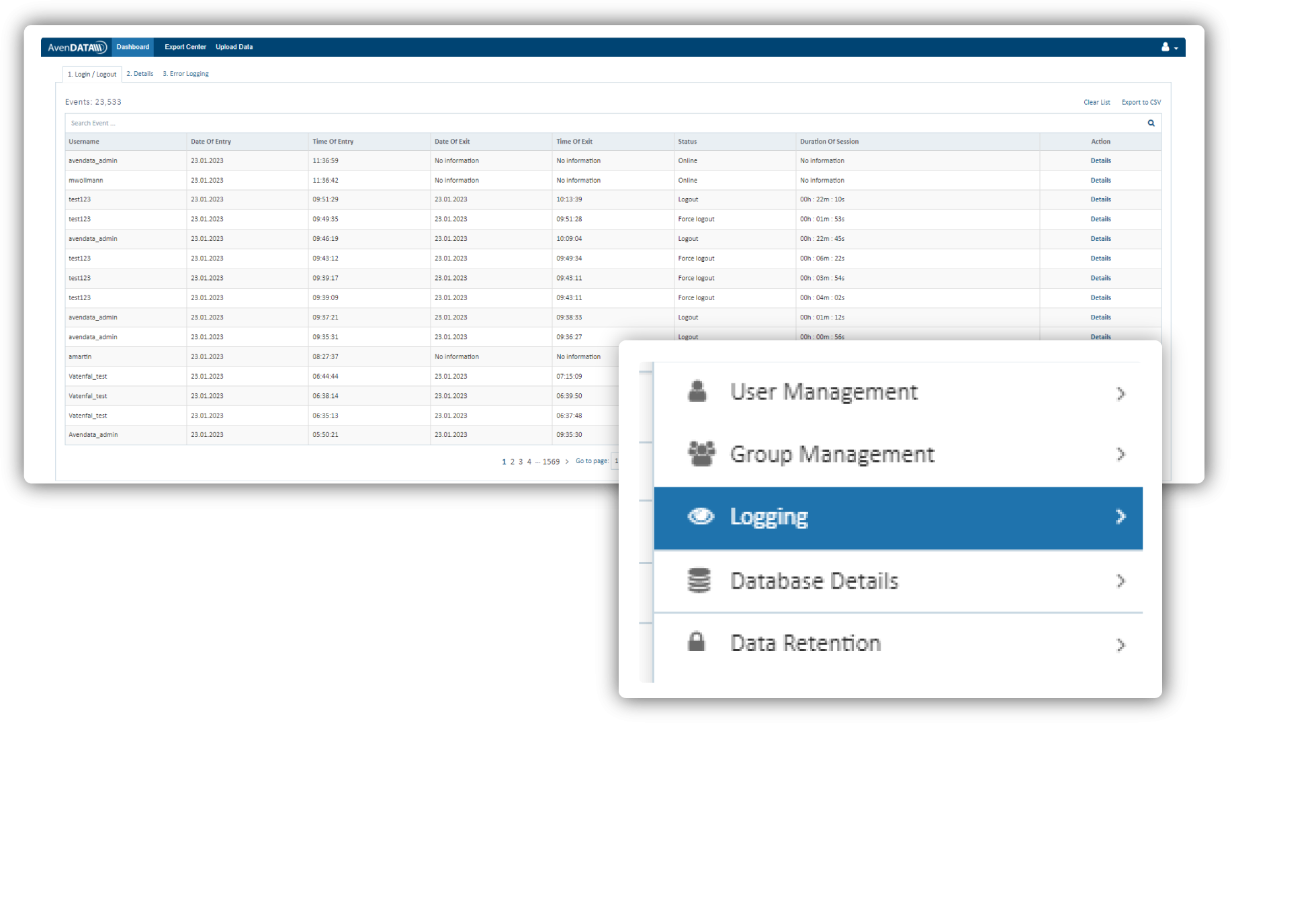 avendata-audit-trail